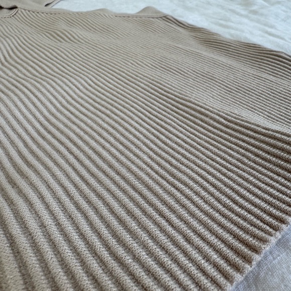 Beige Ribbed Top, S - Picture 3 of 9